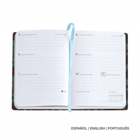 Agenda Journal 122x168 sapt oriz Jessica Sewn Natura MR25, Miquelrius [1]