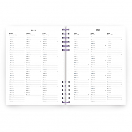 Agenda Plus 155x213 spira zilnica Pink Back to Basics MR25, Miquelrius [2]