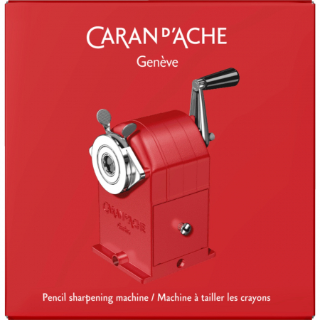 Ascutitoare Fixa Metalica Rosie cu manivela, Caran d'Ache [7]