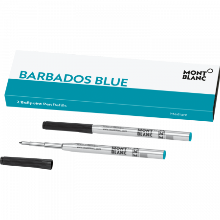 Mine Pix - Ballpoint Pen Refills Barbados Blue set 2 buc, Montblanc