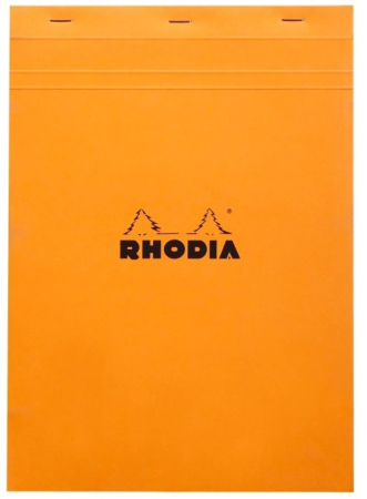 Brand - Blocnotes A4,Orange capsat, 80 file, N°18, Rhodia Basic, color
