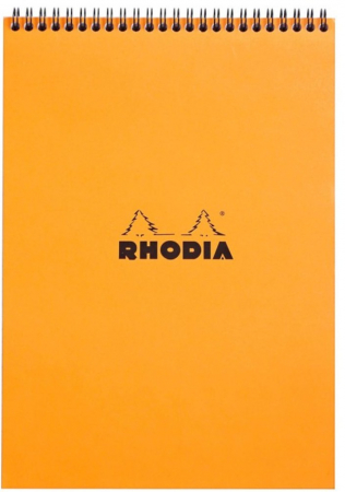 Agende nedatate, Notesuri - Blocnotes A4 spirală 80 file Rhodia Classic