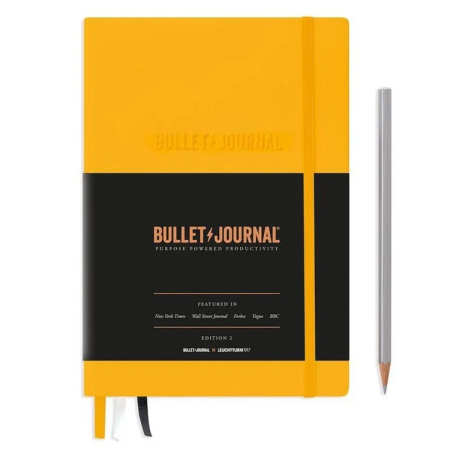 Punctat A5 - Caiet A5 Bullet Journal ED. 2 Coperta Rigida Galben, Leuchtturm1917