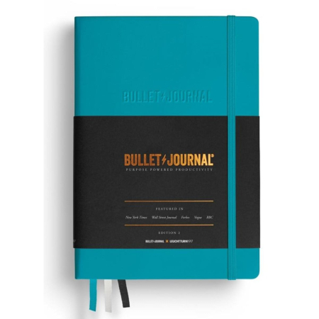 Punctat A5 - Caiet A5 Bullet Journal Ediția 2, Copertă rigidă, Turcoaz – LEUCHTTURM1917