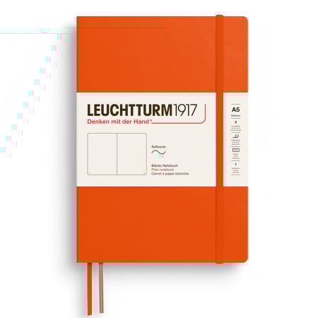 Organizatoare si Agende - Caiet A5 Coperta Flexibila Portocaliu Dovleac, Leuchtturm1917