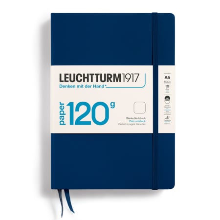 Brand - Caiet A5 Coperta Rigida Albastru Navy 120 g, Leuchtturm1917