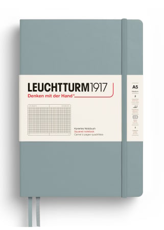 Brand - Caiet A5 Coperta Rigida Gri Dove, Leuchtturm1917