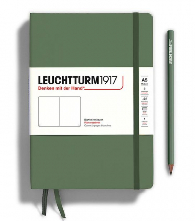 Leuchtturm1917 - CAIET A5 DR COP. RIGIDA OLIVE LEUCHTTURM