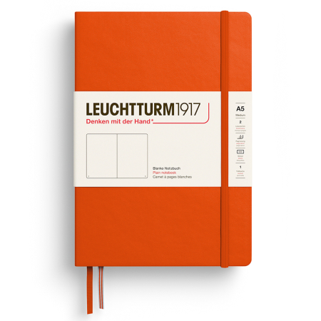Brand - Caiet A5 Coperta Rigida Portocaliu Dovleac, Leuchtturm1917