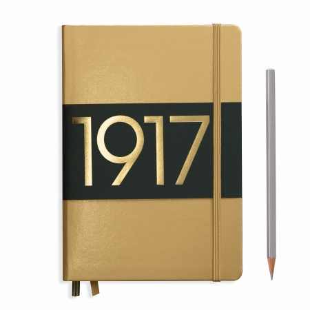 Leuchtturm1917 - Caiet A5 Coperta Rigida Auriu, Leuchtturm1917