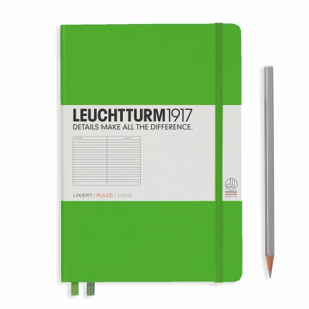 Liniat A5 - Caiet A5 Liniat Coperta Rigida Vernil Leuchtturm1917