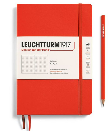 Brand - Caiet A5 Coperta Flexibila Portocaliu Iinchis Lobser, Leuchtturm1917