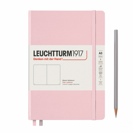 Agende nedatate, Notesuri - Caiet A5 Coperta Rigida Roz Pastel, Leuchtturm1917