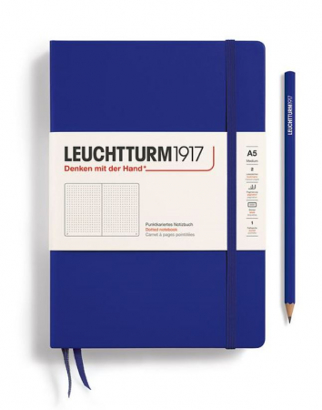 Coperta Flexibila - Caiet A5 Coperta Flexibila Albastru Cerneala, Leuchtturm1917