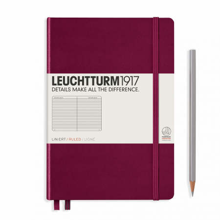 Leuchtturm1917 - Caiet A5 Coperta Rigida Bordeaux, Leuchtturm1917