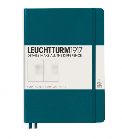 Coperta Rigida - CAIET A5 PUNCTAT COP. RIGIDA VERDE PACIFIC LEUCHTTURM1917