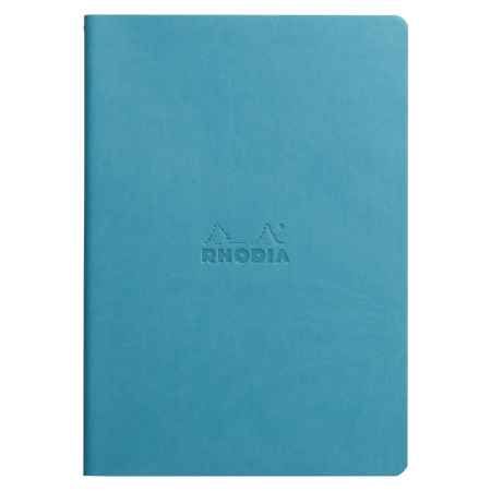 Rhodia - Caiet A5 Rhodia Rhodiarama Sewn Spine Turquoise Blue, Punctat
