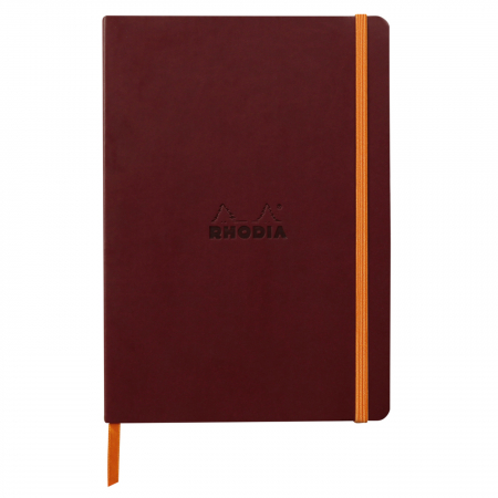 Caiete - Caiet A5 Rhodia softcover Burgundy dictando, 160 pag