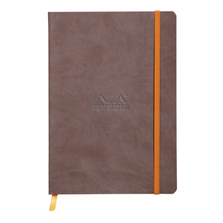 Caiete - Caiet A5 Rhodia softcover Chocolat dictando, 160 pag