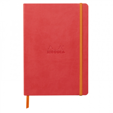 Caiete - Caiet A5 Rhodia softcover Coral dot, 160 pag