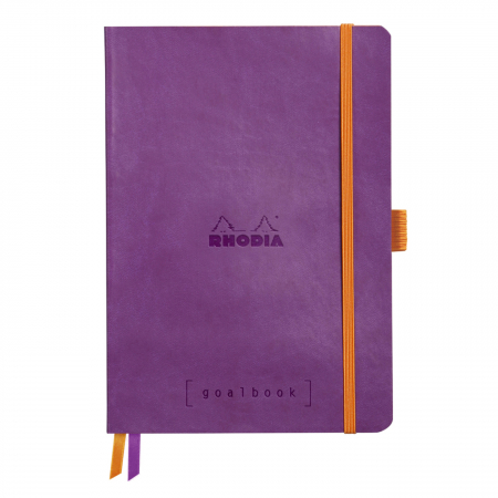Caiete - Caiet A5 Rhodia softcover Goalbook Purple dot, 240 pag