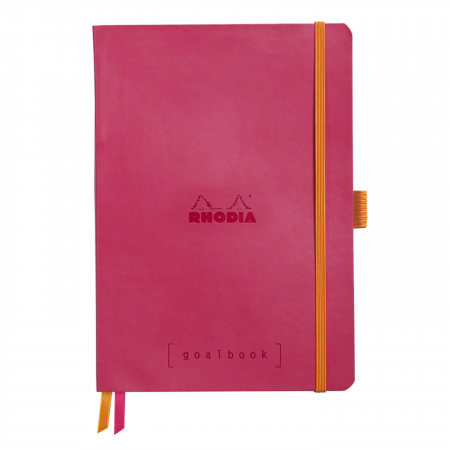 Caiet A5 Rhodia softcover Goalbook Raspberry dot, 240 pag