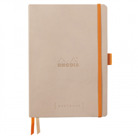 Caiete - Caiet A5 Rhodia softcover Goalbook Rose smoke dot, 240 pag