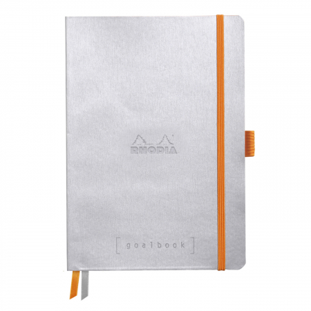 Caiete - Caiet A5 Rhodia softcover Goalbook Silver dot, 240 pag