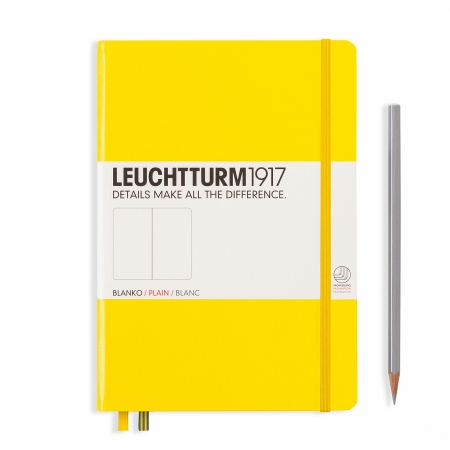 Leuchtturm1917 - CAIET A5 VELIN COP. RIGIDA GALBEN LEUCHTTURM1917