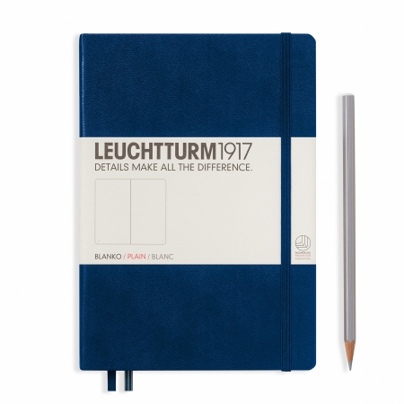 Leuchtturm1917 - CAIET A5 VELIN COP. RIGIDA ALBASTRU NAVY LEUCHTTURM1917
