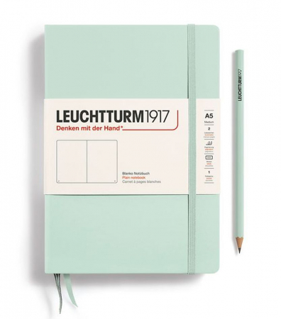 Nou! - CAIET A5 VELIN COP. RIGIDA VERDE MENTA LEUCHTTURM