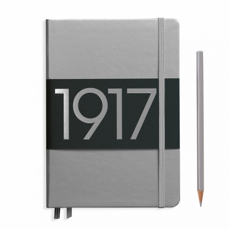 Leuchtturm1917 - CAIET A5 VELIN COP. RIGIDA ARGINTIU LEUCHTTURM1917