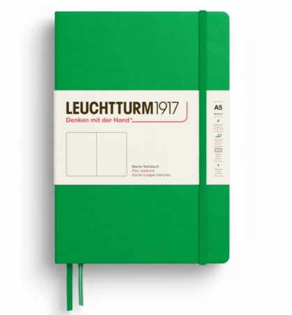 Nou! - CAIET A5 PUNCTAT COP. RIGIDA VERDE PRIMAVARATIC LEUCHTTURM