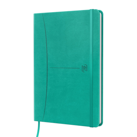 Caiet Premium cu elastic Signature, A5 Turquoise cu elastic, Oxford [6]