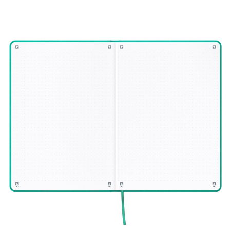 Caiet Premium cu elastic Signature, A5 Turquoise cu elastic, Oxford [3]