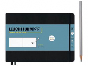 Leuchtturm1917 - CAIET SCHITE A5 LANDSCAPE 150G NEGRU LEUCHTTURM1917