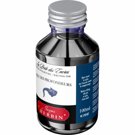 Calimara 100 ml Writing The Pearl of Inks Bleu des Profondeurs, Jacques Herbin [2]
