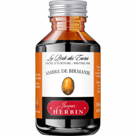 Jacques Herbin - Calimara 100 ml Writing The Pearl of Inks Ambre de Birmanie, Jacques Herbin