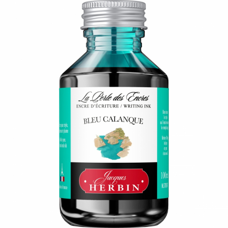 Jacques Herbin - Calimara 100 ml Writing The Pearl of Inks Bleu Calanque, Jacques Herbin