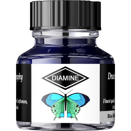 Brand - Calimara 30 ml Calligraphy - Blue black Diamine