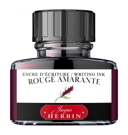 Calimari Cerneala - Calimara 30 ml Rouge Amarante, Jacques Herbin 