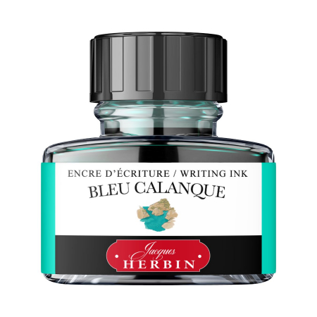 Jacques Herbin - Calimara 30 ml Writing The Pearl of Inks Bleu Calanque, Jacques Herbin