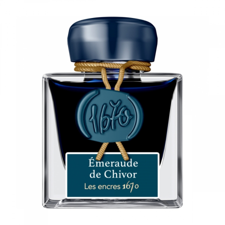Calimari Cerneala - Calimara 50 ml Prestige 1670 Emeraude de Chivor, Jacques Herbin