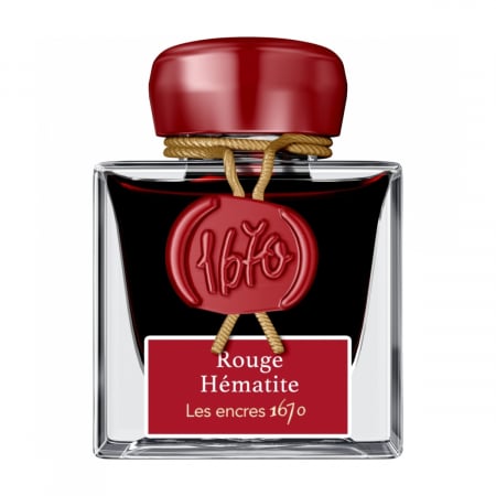 Calimari Cerneala - Calimara 50 ml Prestige 1670 Rouge Hematite, Jacques Herbin