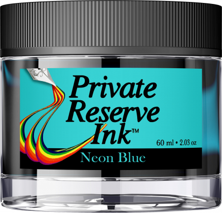 Private Reserve Ink - Calimara 60 ml Neon Blue, Private Reserve Ink