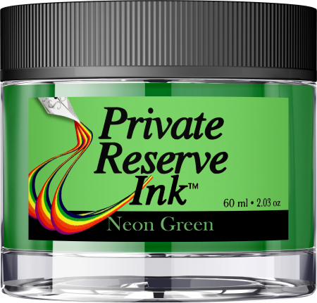 Private Reserve Ink - Calimara 60 ml Neon Green, Private Reserve Ink