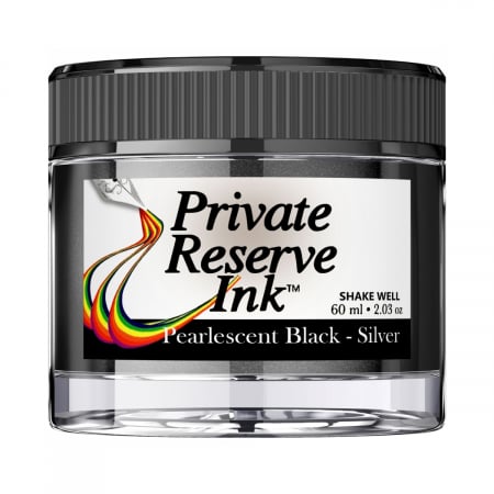 Private Reserve Ink - Calimara 60 ml Pearlescent Black Silver, Private Reserve Ink
