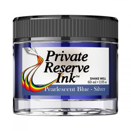 Private Reserve Ink - Calimara 60 ml Pearlescent Blue Silver, Private Reserve Ink