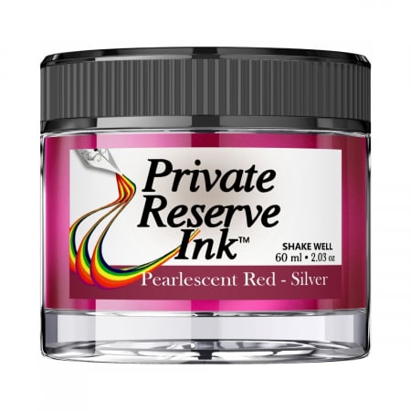 Private Reserve Ink - Calimara 60 ml Pearlescent Red Silver, Private Reserve Ink