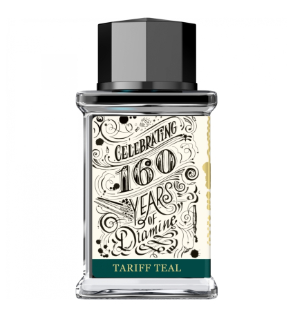 Diamine - Calimara Cerneala 75 ml 160th Anniversary Tariff Teal, Diamine